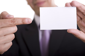 Image showing Blank business card