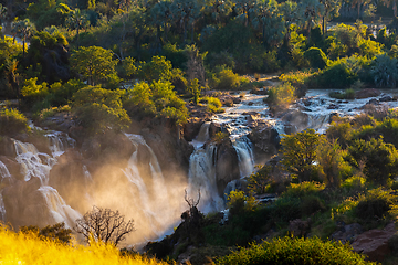 Image showing Epupa Falls on the Kunene River in Namibia