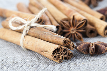 Image showing fragrant cinnamon sticks