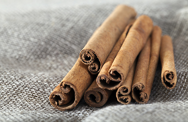 Image showing fragrant cinnamon sticks