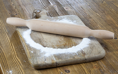 Image showing wooden rolling pin