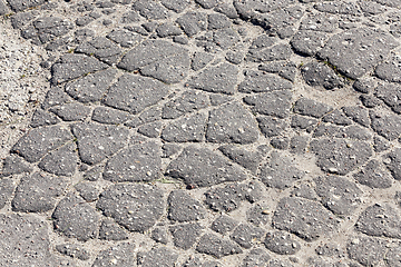 Image showing cracked asphalt