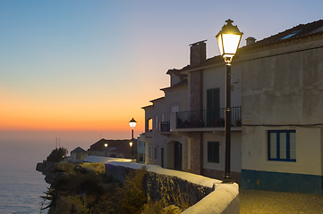 Image showing Old Town street  Nazare, Portugal