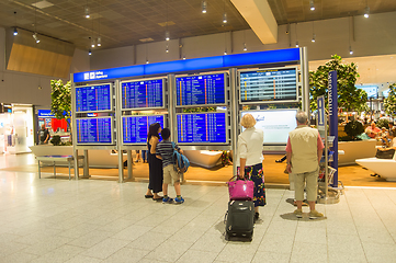 Image showing People departure Frankfurt International Airport