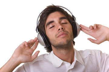 Image showing feeling the music