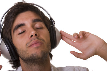 Image showing feeling the music