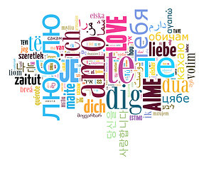 Image showing wordcloud Love you in different languages