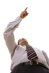 Image showing businessman pointing