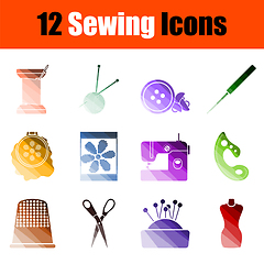 Image showing Sewing Icon Set