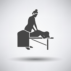 Image showing Woman massage icon