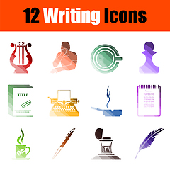 Image showing Writing Icon Set