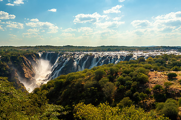 Image showing Ruacana Falls in Northern Namibia, Africa wilderness