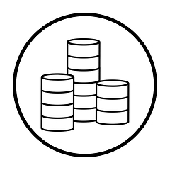 Image showing Coin Stack Icon