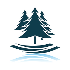 Image showing Fir Forest Icon