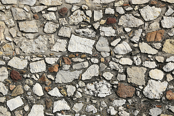 Image showing Very old stone wall texture