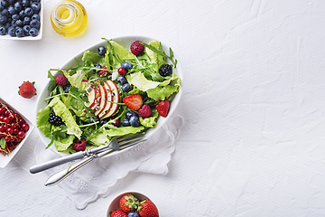 Image showing Fresh salad fruit