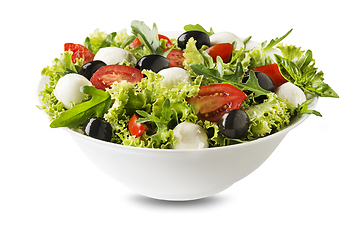 Image showing Salad mozzarella olives