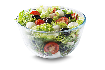 Image showing Salad mozzarella olives