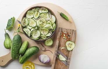 Image showing Cucumber salad