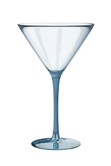 Image showing Blue cocktail glass