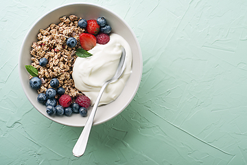 Image showing Granola muesli oatmeal