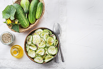 Image showing Cucumber salad