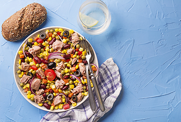 Image showing Tuna corn salad