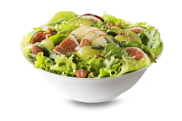 Image showing Fruit salad green