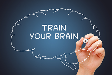 Image showing Train Your Brain Drawn Concept