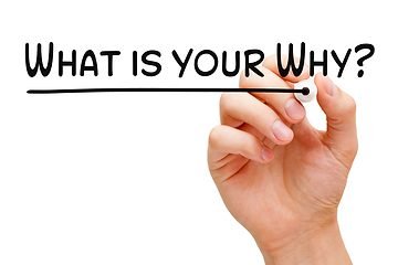 Image showing Handwritten Existential Question What Is Your Why