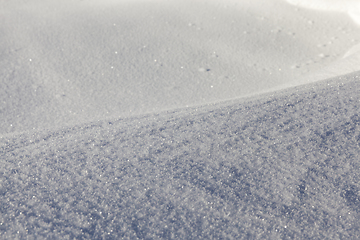 Image showing Deep snowdrifts