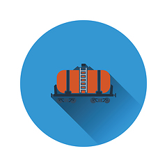 Image showing Oil railway tank icon