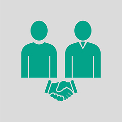 Image showing Two Man Making Deal Icon