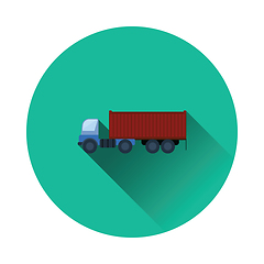 Image showing Container truck icon