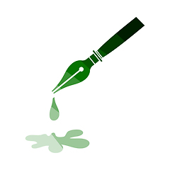 Image showing Fountain Pen With Blot Icon
