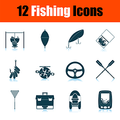 Image showing Fishing Icon Set