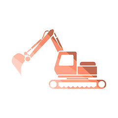 Image showing Icon Of Construction Excavator