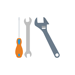 Image showing Wrench and screwdriver icon