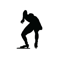 Image showing Skating man silhouette