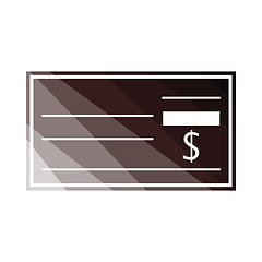 Image showing Bank check icon