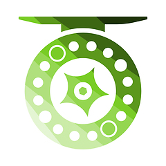 Image showing Icon Of Fishing Reel