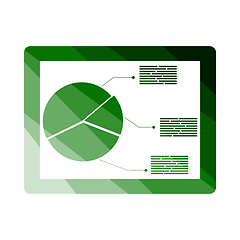 Image showing Tablet With Analytics Diagram Icon