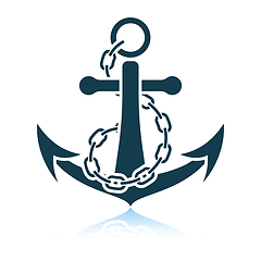 Image showing Sea anchor with chain icon