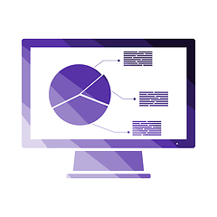 Image showing Monitor With Analytics Diagram Icon