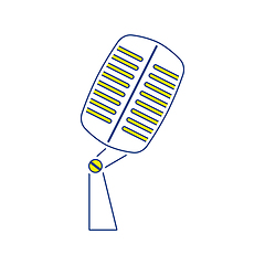 Image showing Old microphone icon