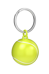 Image showing Keychain with tennis ball