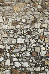 Image showing Very old stone wall texture