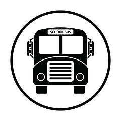 Image showing School bus icon