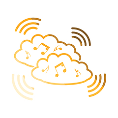 Image showing Music cloud icon