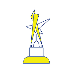 Image showing Cinema award icon